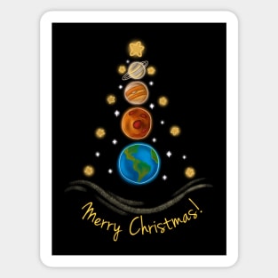 Space Christmas Tree Sticker